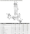 New Gast K767 Service Kit Piston Compressor Rebuild Kit Fits Loa laa- Loa-101-nl