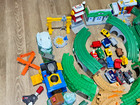 Huge Lot Fisher Price Geotrax Train Set Accessories Trains Tracks  Figures Read