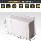 Paper Towel Dispenser By   Holds 250 Paper Towels  Wall Mounted  Countertop Pape