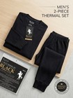 Black Horse Club Men s 2-piece Thermal Underwear Set Waffle Knit Long John S-xxl