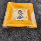 Vintage 1960s-1970s  playboy Club  Orange Glass Ashtray     Bunny Model