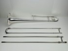 Vintage E k  Blessing Silver Plated Trombone In Excellent Condition Made In Usa 