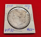 Lot Of 7 1878p s Morgan Silver Dollars F-xf 5 p 2 s 240451