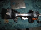 2 New Home Cast Iron Hand Crank Sewing Machines 1911 Pat  as Found 