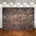  7x5ft Red Brick Wall Photography Backdrop Vintage Theme Stone Brick Design 