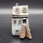 Vtg Rudolf Marek Signed Pottery House Sculpture Decor 4-1 2  Tall Canada Read