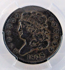 1828 Classic Head Half Cent Pcgs Xf-45 13 Stars Cac Supreme Seal Of Excellence  