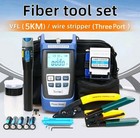 Fiber Optic Ftth Tool Kit Fc-6s Cutter Cleaver Optical Power Meter Free Shipping