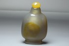 Chinese Antique Natural Agate Hand-carved Snuff Bottle