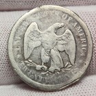 Bargain 1875 S San Francisco Mint Twenty Cent Piece 20c 90  Silver Coin - Q-85bg