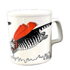 B Kliban Cat Vintage Red Cape Mug Pillowcases