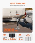 Uimoso Trailer Jack Bolt-on Trailer Tongue Jack 2000 Lbs Dynamic Load 10  Travel