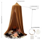 Crib Bed Canopy For Kids Girls  Round Dome Netting Mosquito Net Canopy Bed Cu   