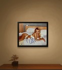 8x10 Framed Vintage Pamela Anderson Rare  Signed Autographed Sexy Lingerie