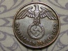 Third Reich Germany  Ww2-era 1 Reichspfennig  pfennig  Bronze Coin Genuine    