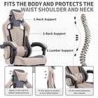 Gaming Chair With Massage ergonomic Pc Gaming Chair With Footrest Comfortable He