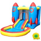 Kids Inflatable Bounce House With Blower  Bouncy Castle With Slide Jumping Area