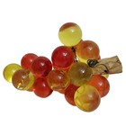 Vintage Mid Century Acrylic Lucite Grapes Amber Yellow Cluster Retro Mcm 10 5 