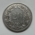 1920 Switzerland 20 Rappen - Coin  d-015