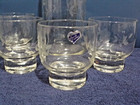 Vintage Glass 1970s Javit Crystal Etched Glass Martini Pitcher W 6 Glasses