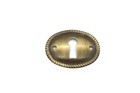 1-1 2  Keyhole Cover Plate Escutcheon Furniture Brass Key Hole Lock Plate 