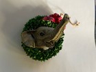 New The Herd Sculptures Holly  3230 Christmas Ornament Elephant By Martha Carey