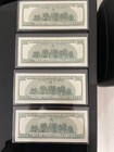 100 Hundred Dollar   Bills Old Unc Lot Of 4 Consecutive Serial Numbers