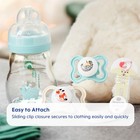 Mam 2 Clips For Pacifiers With Fasteners And Flexible Rings For Boys  Designs Ma