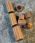 8 Original Striped Hudsons Bay Company Trade Beads Great Lakes 1700 s