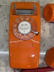 Stromberg Carlson Vintage Orange Rotary Telephone 1970s Dial Phone