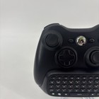 Black Microsoft Xbox 360 Original Controller With Keypad Chatpad Attachment