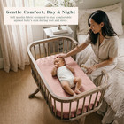 3 Pack Muslin Bassinet Fitted Sheets For Bedside Sleepers   Soft Cotton Baby She