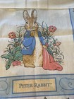 Vtg Beatrix Potter  Fabric Book Squares Peter Rabbit  One Complete
