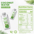 Cocoxim Ready To Drink Pure Coconut Water - 11 Oz  pack Of 12    Zero 330 Ml 