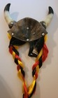 Karneval Fasching Bitburger Gallier Beer Latex Viking Helmet  Braids