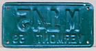 Vermont 1959 Motorcycle License Plate M145 