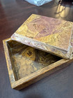 Vintage Natural Stone Trinket Box 5 5    X 5    X 2 5    Marbled Stone Jewelry Box