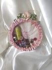 Antique Vintage Embroidery Lace Sewing Keepsake Seamstress Christmas Ornament 