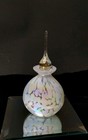 Vintage Iridescent Art Glass Perfume Bottle Handcrafted By Silvestri 5 5 t X 3 w