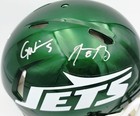 Aaron Rodgers  Garrett Wilson Auto Jets Green Full Size Speed Authentic Helmet