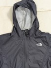 The North Face Girls Medium  10-12  Black Waterproof Rain Jacket With Hood