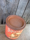 Antique Pantry Tin New Pumpkin Milk Paint Squirrel Peanut Butter Label