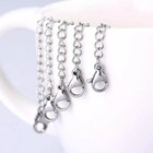 2-pack Extender  safety Chain Extender Necklace Bracelet Lobster Lock 1  To 6  
