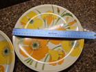 Metlox Mcm Two Dinner Plates 10 1 2  Poppy Trail Wild Poppy Vintage Retro