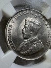 1923 Canada 5 Cents Coin Graded Ms 64 By Ngc