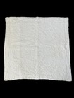 2 Pottery Barn White Matelasse Euro Shams Pillow Floral Quilted Textured  Portug