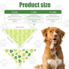 2pcs St  Patrick s Day Dog Bandana  Clover Bandana Shamrock Hat Horseshoe 