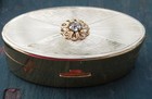 Vintage Max Factor Goldtone Comepact Lipstick Holder Case Unused In Orig Box