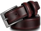 Marino   s Men Genuine Leather Dress Belt With Single Prong Buckle - Pack Of 2-   