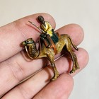 Vintage Or Antique Small Size Miniature Austrian Cold Painted Bronze Camel Rider